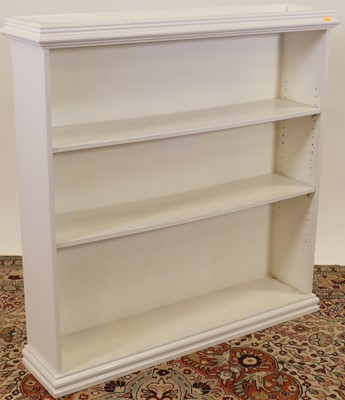 Lot 1225 - A contemporary white painted low freestanding...