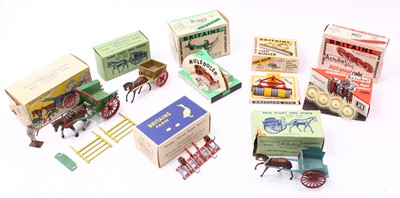 Lot 926 - Britains group of 7 boxed equipment diecast...