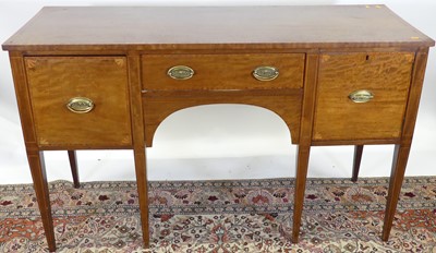 Lot 1242 - A circa 1900 mahogany and satinwood...