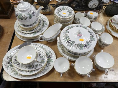 Lot 180 - A Royal Worcester Lavinia pattern part tea and...