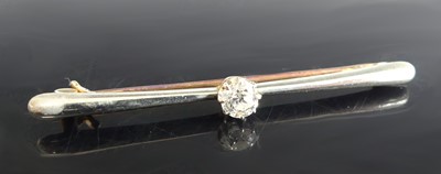 Lot 2299 - An Edwardian yellow and white metal diamond...