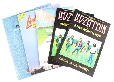 Lot 715 - A collection of five concert/tour programmes...