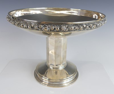 Lot 148 - An early 20th century German silver pedestal...