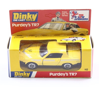 Lot 1219 - A Dinky Toys No. 112 Purdy's TR7 comprising...