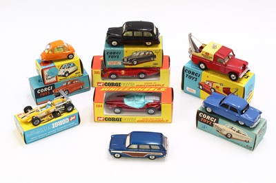 Lot 1492 - Corgi Toys group of 8 mostly boxed diecast to...