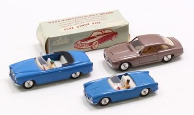 Lot 1562 - Solido group of 3 mostly loose diecast to...