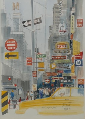 Lot 284 - Jim Woods (20th century) - Which way now dear?,...