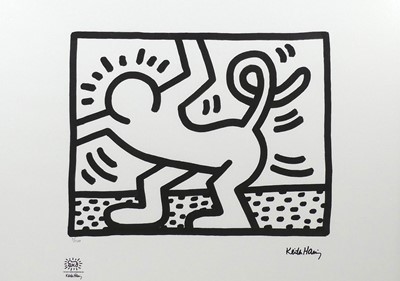 Lot 223 - After Keith Haring - Pop Shop, lithograph on...