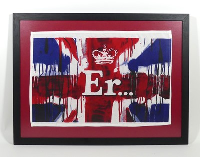 Lot 235 - Banksy (b.1974) - ER..., screenprint on cotton,...