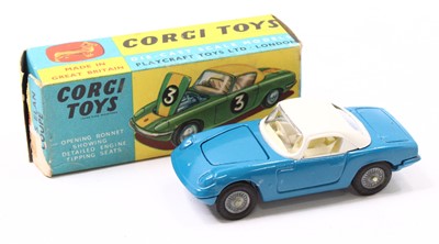 Lot 1491 - Corgi Toys No. 319 Lotus Elan Coupe comprising...