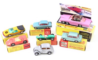 Lot 1357 - Dinky Toys group of 6 original and repro boxed...