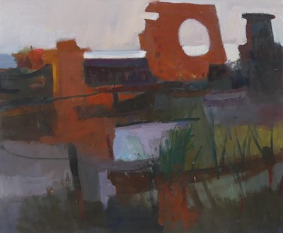 Lot 334 - Ronald Ronaldson (1919-2015) - Wreck, oil on...