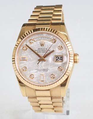 Lot 2394 - A gents Everose gold Rolex Oyster Perpetual...