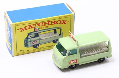 Lot 1636 - A Matchbox 1/75 series No. 29 milk delivery...