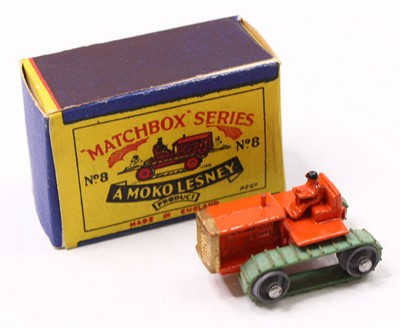 Lot 1655 - Matchbox No. 8 Crawler Tractor, comprising...