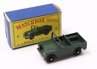 Lot 1662 - Matchbox 1/75 series No. 12 Landrover,...