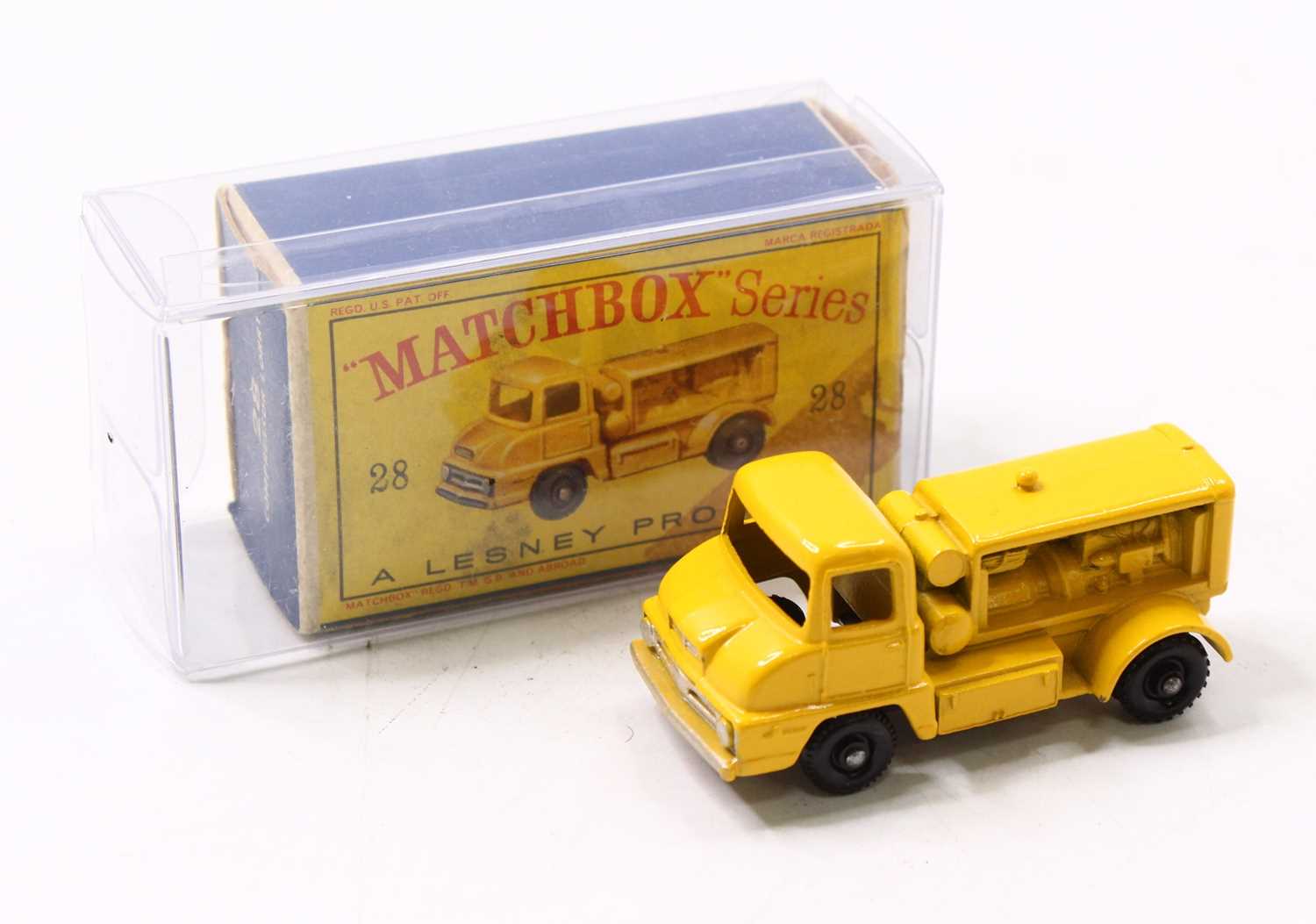 Lot 1666 - A Matchbox 1/75 series No. 28 compressor lorry,...
