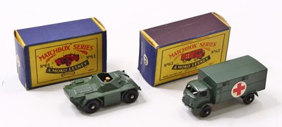 Lot 1672 - A Matchbox 1/75 series military diecast group...