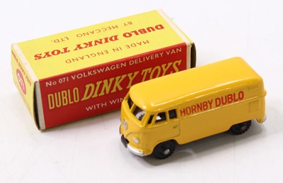 Lot 1365 - A Dublo Dinky Toys No. 071 Volkswagen delivery...