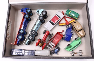 Lot 1390 - Dinky Toys Group of 14 loose and playworn...