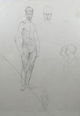 Lot 253 - Edward Burra (1905-1976) - Standing male and...