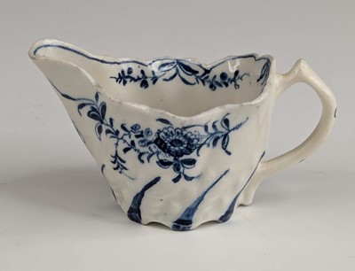 Lot 2032 - A Lowestoft porcelain cream jug, circa 1770,...