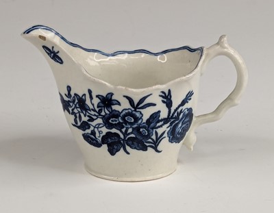 Lot 2058 - A Worcester porcelain sauce boat, circa 1770,...