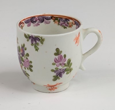 Lot 2044 - A Lowestoft porcelain coffee can, circa 1790,...