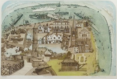 Lot 274 - Glynn Thomas (b.1946) - Harwich, etching,...