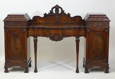 Lot 2603 - An Irish Georgian Revival mahogany sideboard...