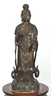 Lot 2451 - A bronze Guanyin (Bodhisattva Avalokiteshvara/...