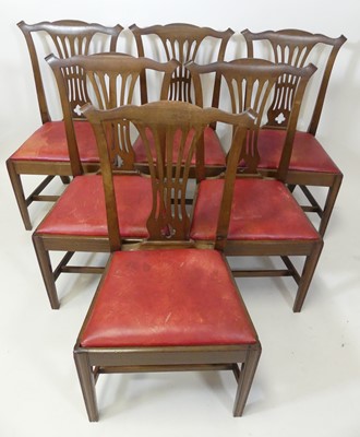 Lot 2568 - A set of twelve mahogany dining chairs in the...