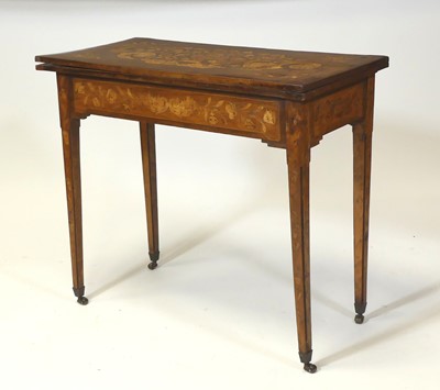 Lot 2609 - An early 19th century Dutch walnut and floral...