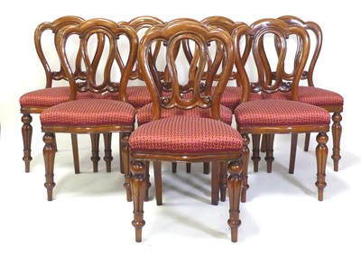 Lot 2562 - A set of eight Victorian style mahogany dining...