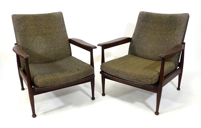 Lot 405 - Guy Rogers - a pair of 1960s teak 'Manhattan'...