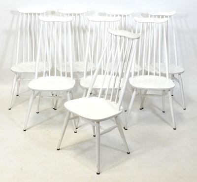 Lot 413 - A set of eight 1960s Ercol and later white...