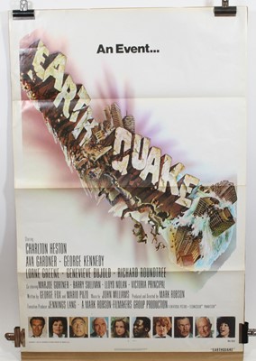 Lot 745 - Earthquake, 1974 U.S. one sheet film poster,...