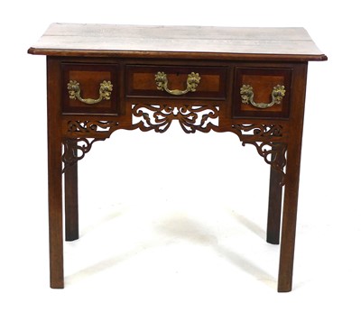 Lot 2577 - A George III North Country oak and mahogany...