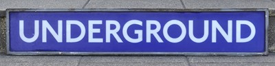 Lot 221 - A mid-20th century London Underground sign,...