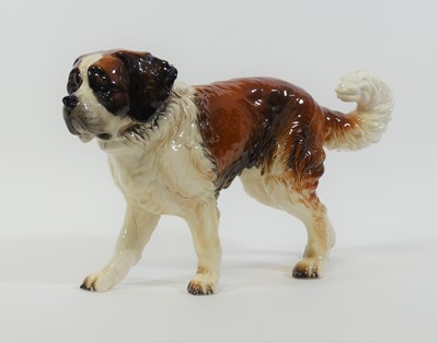 Lot 5 - A Goebel German pottery model of a St Bernard...