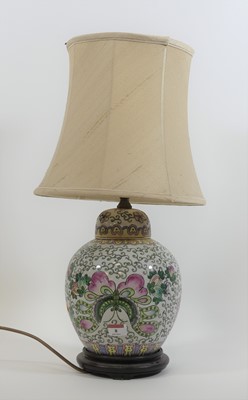 Lot 8 - A Chinese porcelain ginger jar of globular...