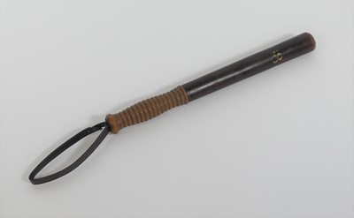 Lot 31 - A Victorian policeman's truncheon, having a...