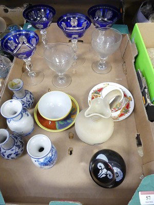 Lot 57 - A collection of glassware and ceramics to...