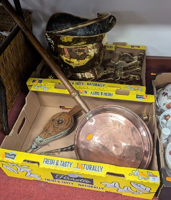 Lot 78 - A collection of Victorian and later metal...