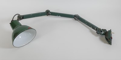 Lot 85 - A 20th century industrial green painted metal...