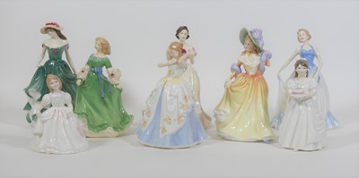 Lot 120 - A collection of eight Royal Doulton figures of...