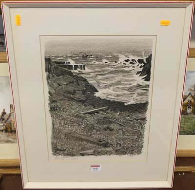 Lot 1047 - Rowland Svensson (1910-2003) - Coastal scene,...