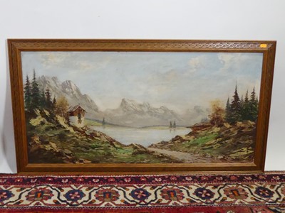 Lot 1087 - Muller - Coastal scene, oil on canvas, 50 x...