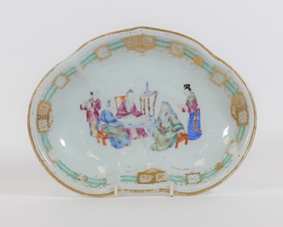 Lot 27 - A Chinese porcelain dish, enamel decorated...