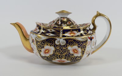 Lot 158 - A Royal Crown Derby imari teapot, h.11cm